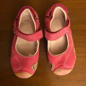 Girls Pediped Pink Shoes.